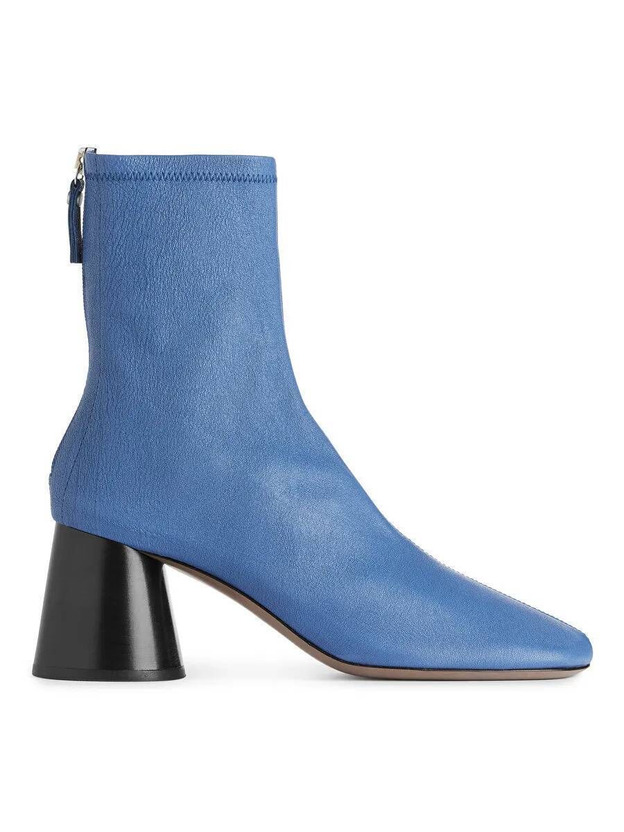Stretch-Leather Sock Boots, Arket, €229