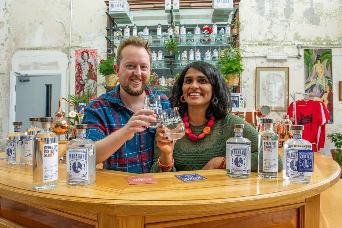 Rebel City Distillery’s founders Robert and Bhaghya Barrett set up their premium spirits company in 2020.