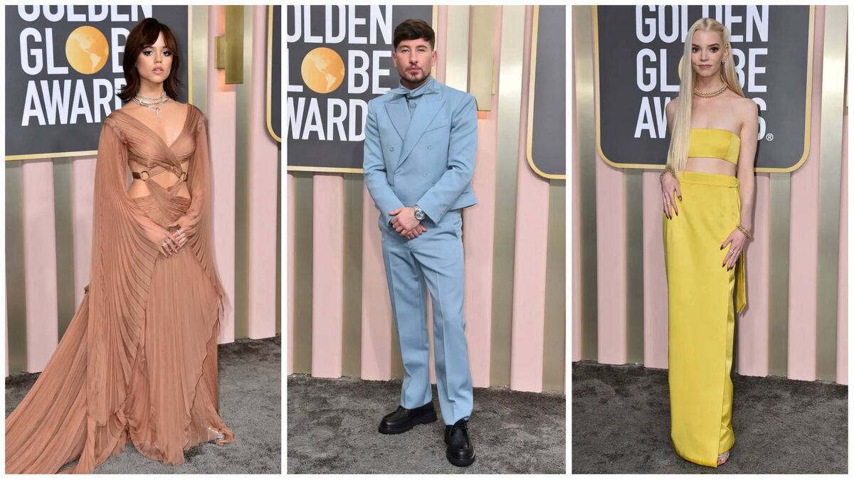 Jenna Ortega, Barry Keoghan and Anya Taylor-Joy on the red carpet for the Golden Globes