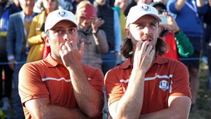 <p>SERIOUS MISSION: Ryder Cup stars Francesco Molinari and Tommy Fleetwood will captain the rival teams in the inaugural Hero Cup in Abu Dhabi. Pic: Adam Davy/PA</p>