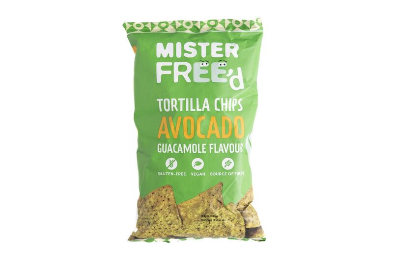 Mister Free’d Tortilla chips avocado guacamole flavour Mister Free’d Tortilla chips avocado guacamole flavour