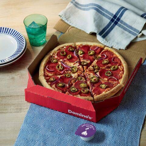 Vegan American Hot from Dominos 