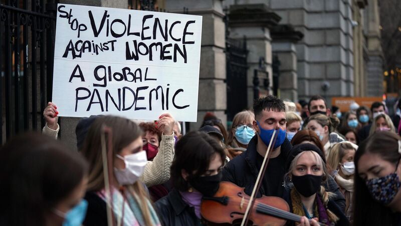 A vigil at Leinster House, Dublin, last January after Ashling's murder. Picture: Brian Lawless/PA Wire A vigil at Leinster House, Dublin, last January after Ashling's murder. Picture: Brian Lawless/PA Wire