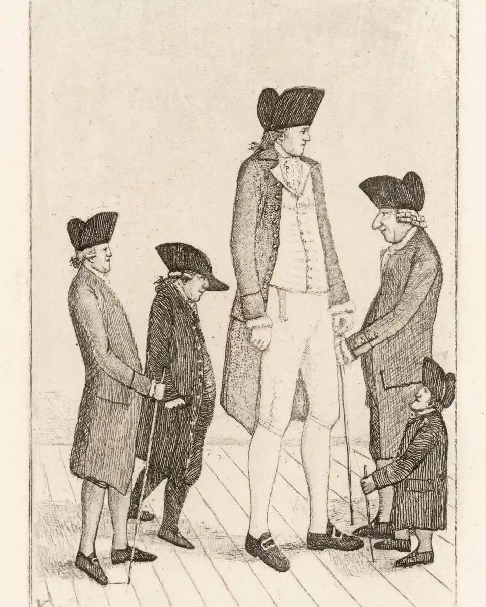 Charles Byrne (1761-83), depicted with various Edinburgh notables. Photograph: Alamy Stock Photo 