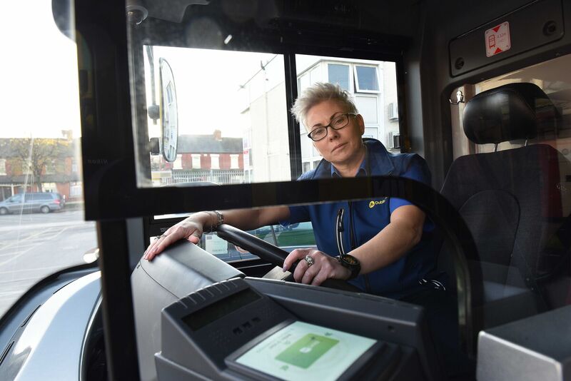 Bus driver Agnieszka Gaska said: 'They try to really upset the driver because they know we don’t leave our cabin. There’s really not much we can do as the bus driver, and they know that.' Picture: Moya Nolan
