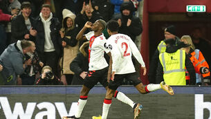 <p>ONTO THE NEXT: Southampton's Moussa Djenepo (left) celebrates. Pic: David Davies/PA Wire.</p>