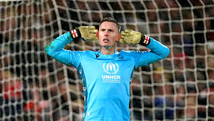 <p>Dean Henderson was Nottingham Forest’s shoot-out hero (Mike Egerton/PA)</p>