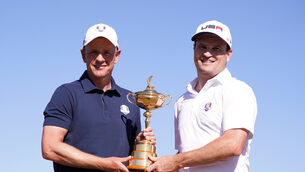 <p>Europe Ryder Cup captain Luke Donald (left) hopes the Hero Cup will help him regain the trophy from USA captain Zach Johnson in Rome (Adam Davy/PA)</p>