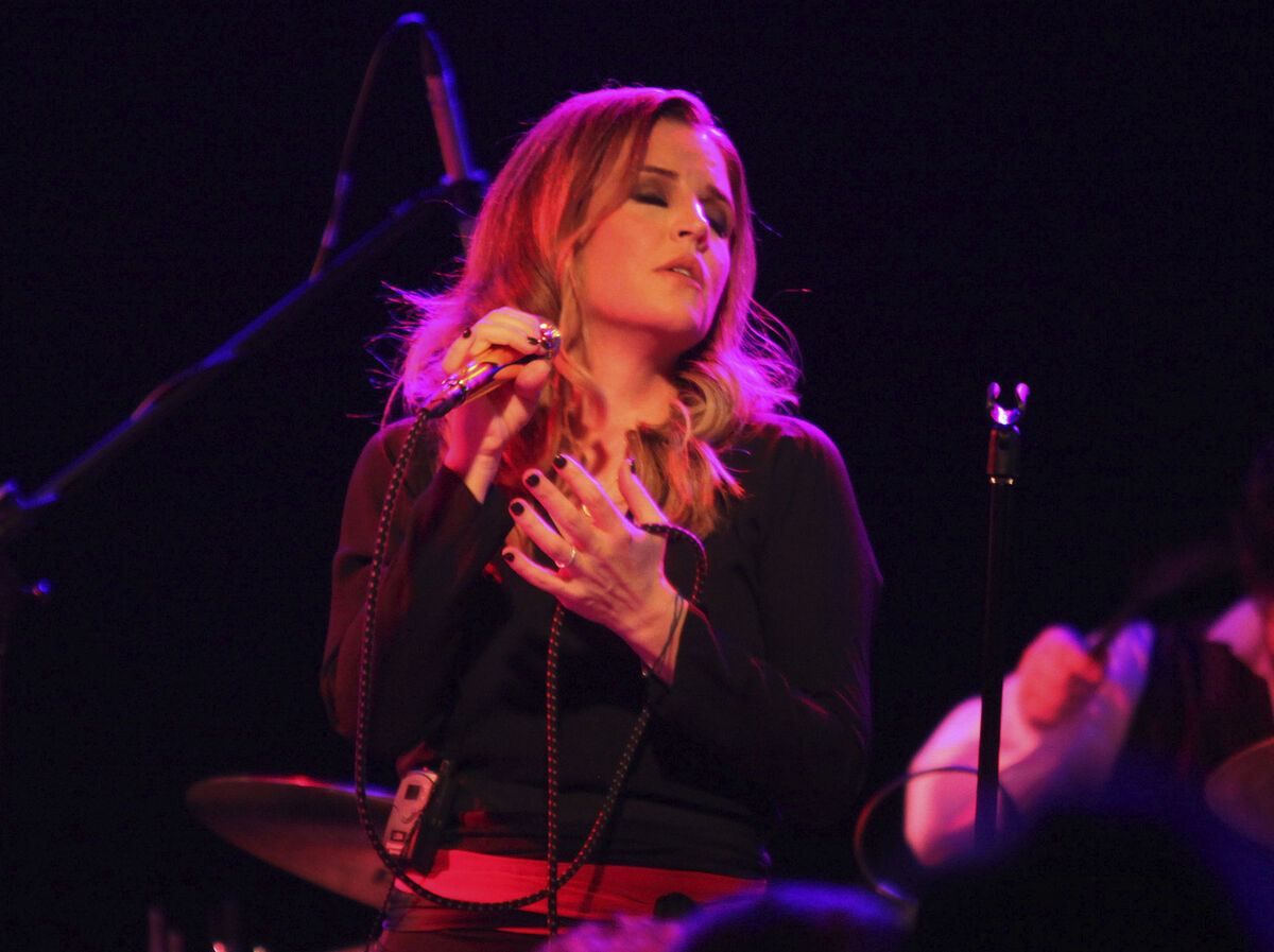 Lisa Marie Presley performs during her Storm &amp; Grace tour on June 20, 2012, at the Bottom Lounge in Chicago. (Photo by Barry Brecheisen/Invision/AP, File)