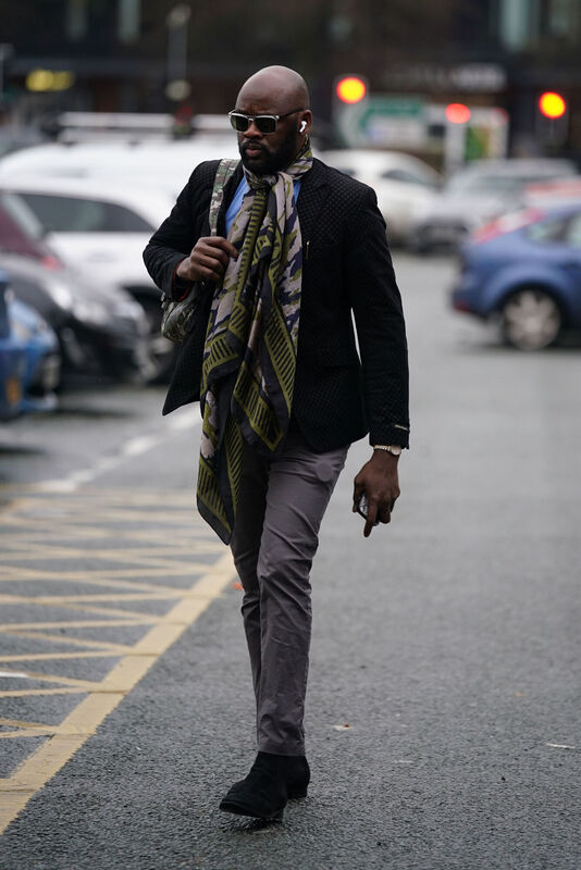 Louis Saha Matturie arrives at Chester Crown Court where he denies multiple sex offences against a string of young women. PIC: Peter Byrne/PA Wire