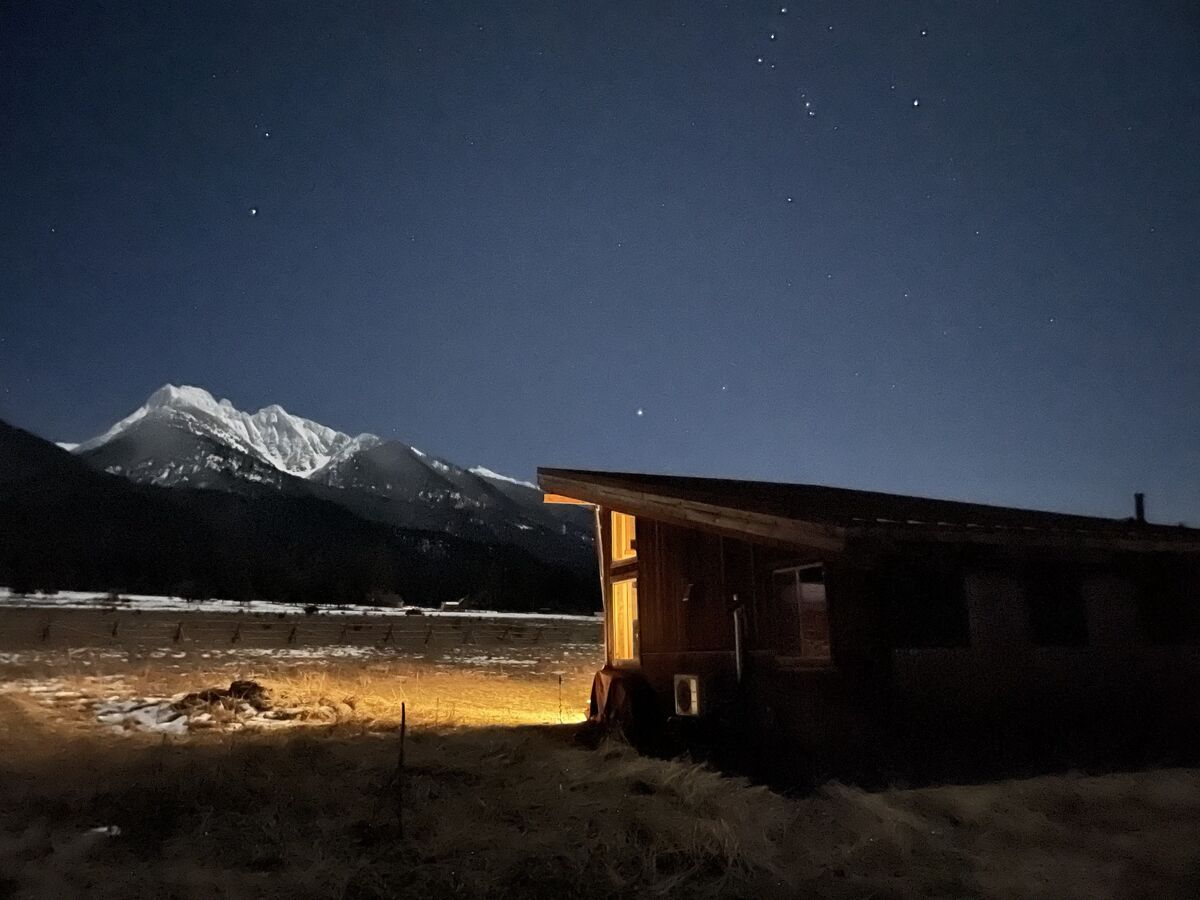 Calowahcan Cabin and Mission Mountains 