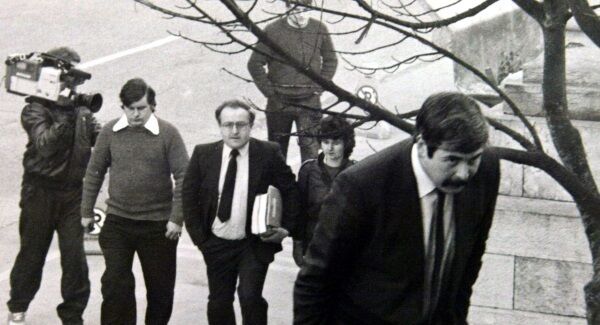 Judge Brian Curtin SC arriving at the tribunal.