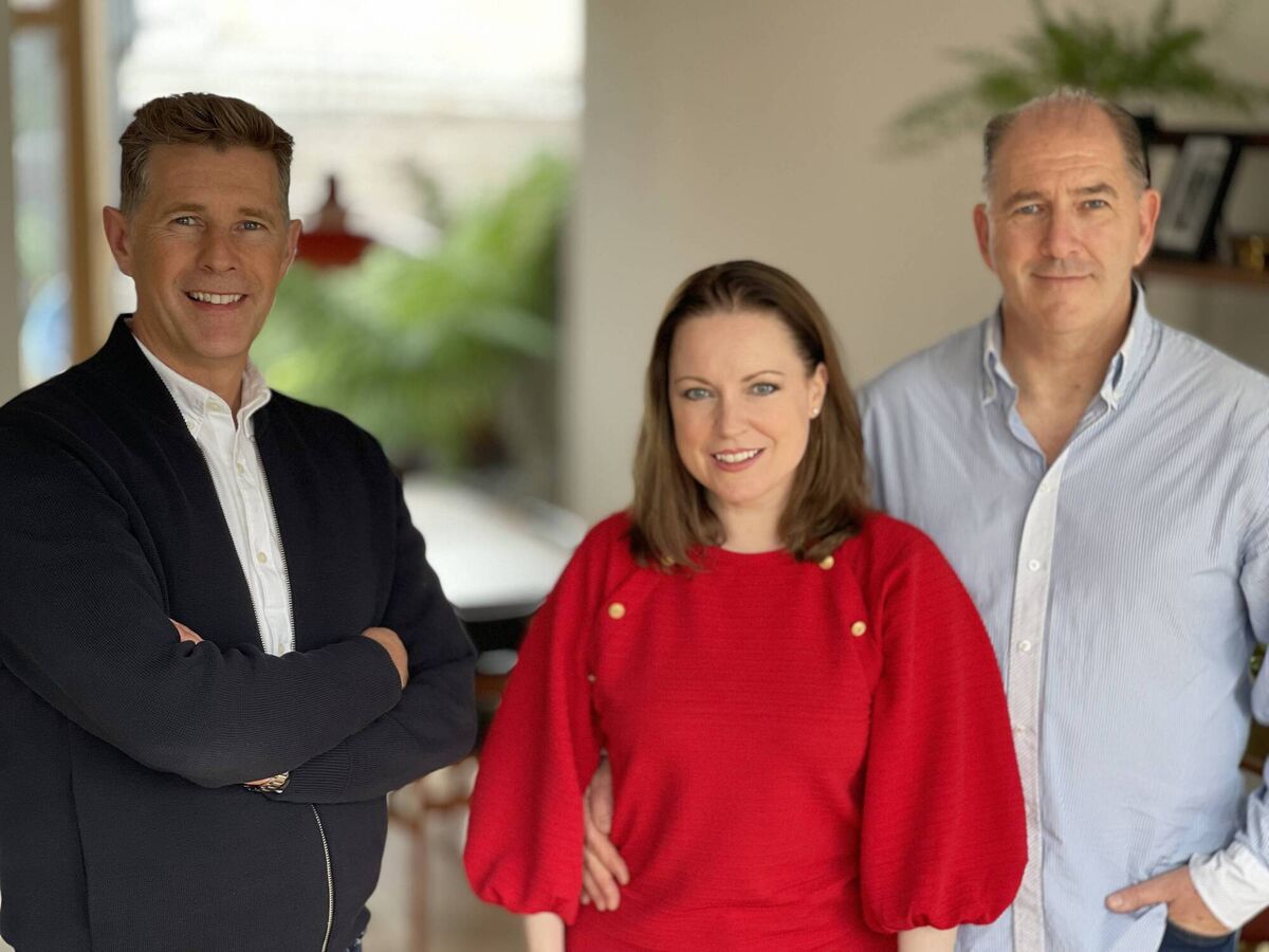 Dermot Bannon with Caitriona and Ross Boxshall. Pictures: RTE