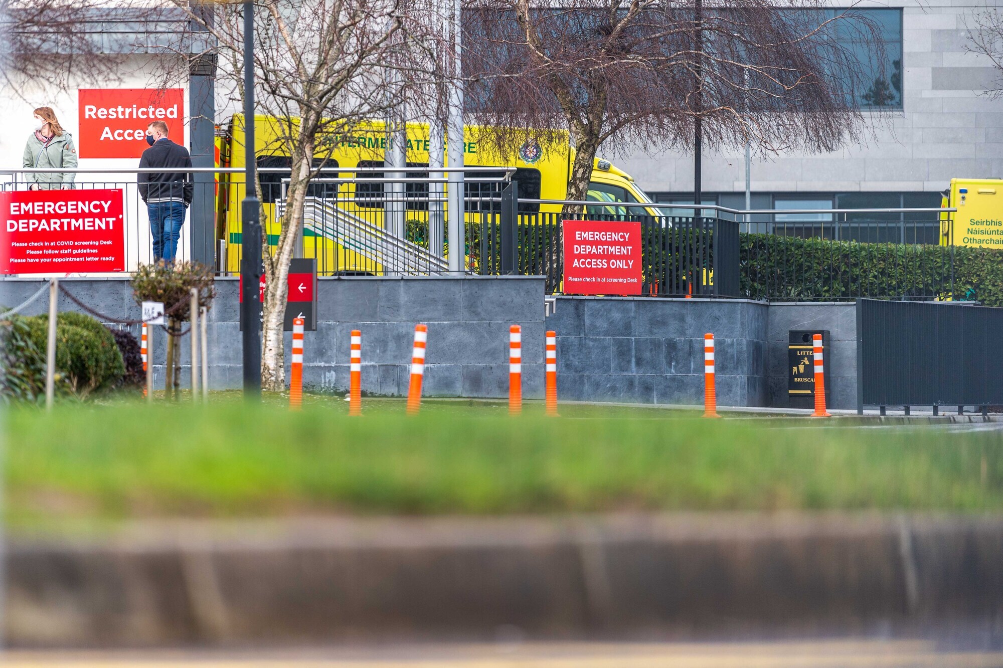 Interim CEO Stephen Mulvany apologised to the public for the crisis and said even one person on a trolley is too many. Picture: Andy Gibson.