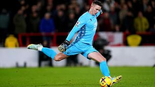<p>OUT: Dean Henderson is set to be out for up to a month with a thigh issue. Pic: Mike Egerton/PA</p>