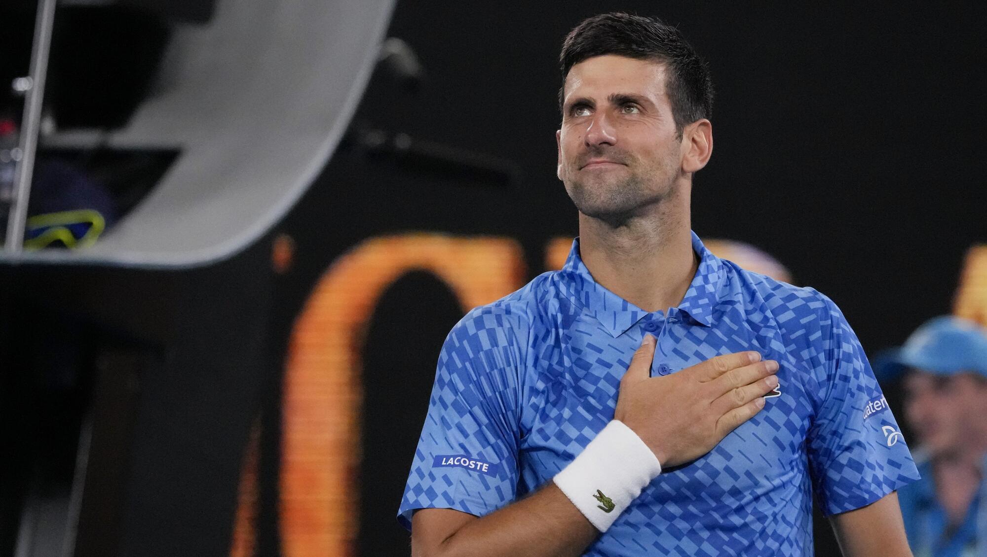 Novak Djokovic touched by reception he ‘could only dream of’ on Melbourne return