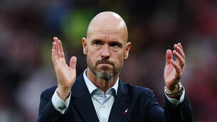 <p>TIME OFF: Erik ten Hag has little time between fixtures but wants Manchester United to find time to celebrate their wins. Pic: Martin Rickett/PA</p>