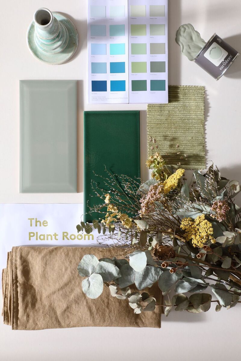  A physical mood board rather than a digital version appeals to more than our sense of sight and can include tactile objects like fabric and wallpaper samples.