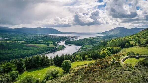 Carlingford Lough, part of the invisible border that splits north from south.