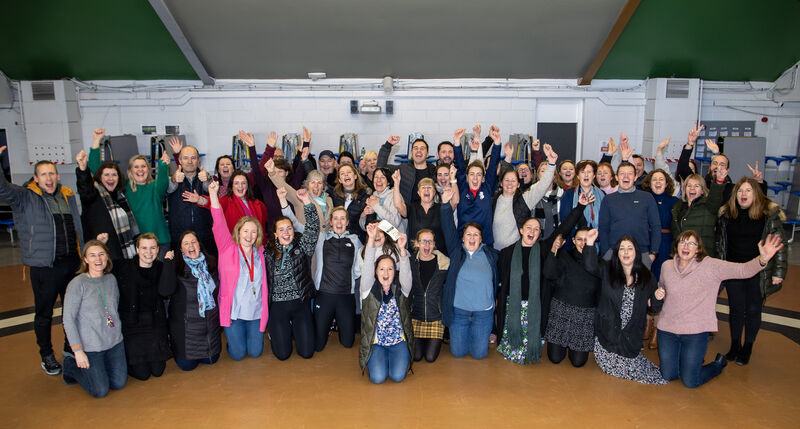 The winning syndicate at St Colman’s Community College in Midleton. Picture: Dan Linehan The winning syndicate at St Colman’s Community College in Midleton. Picture: Dan Linehan
