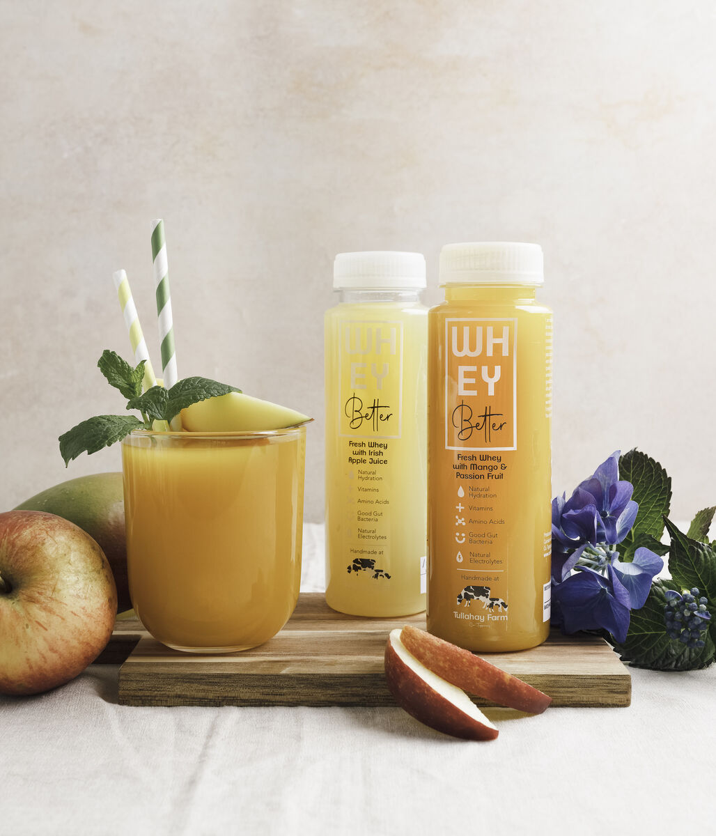 Tullahay Farm whey drinks are refreshing and tasty. 