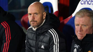 <p>LESS THAN IDEAL: Manchester United manager Erik ten Hag. Pic: Adam Davy/PA Wire.</p>