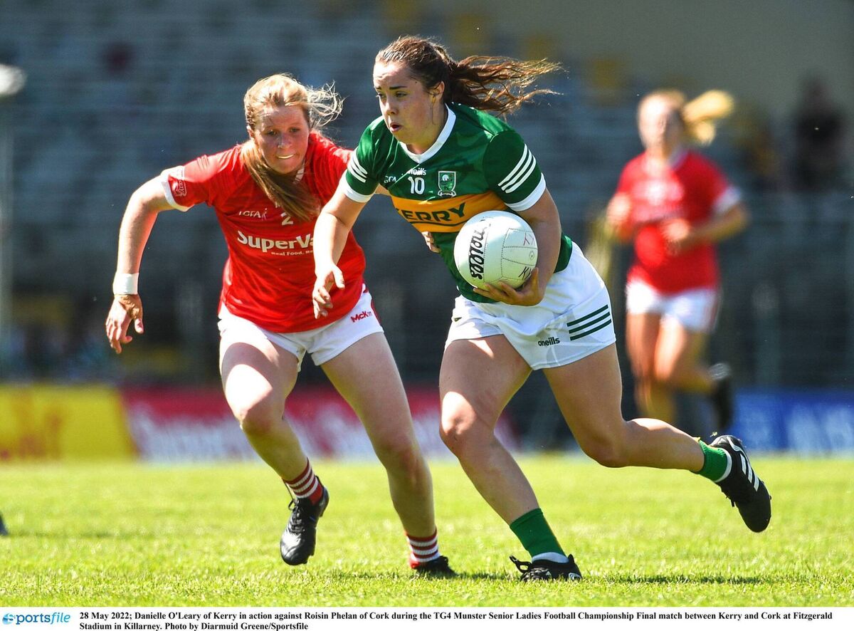 Danielle O'Leary of Kerry wearing the traditional white shorts last year Photo by Diarmuid Greene/Sportsfile