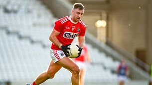 <p>ANOTHER MILESTONE: Killian O'Hanlon starts his first game in the red of Cork since recovering from an ACL injury. Pic: Eóin Noonan/Sportsfile</p>