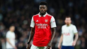 <p>FINE FORM: Thomas Partey of Arsenal during the Premier League match against Tottenham Hotspur last weekend. Pic: Craig Mercer/MB Media/Getty Images</p>