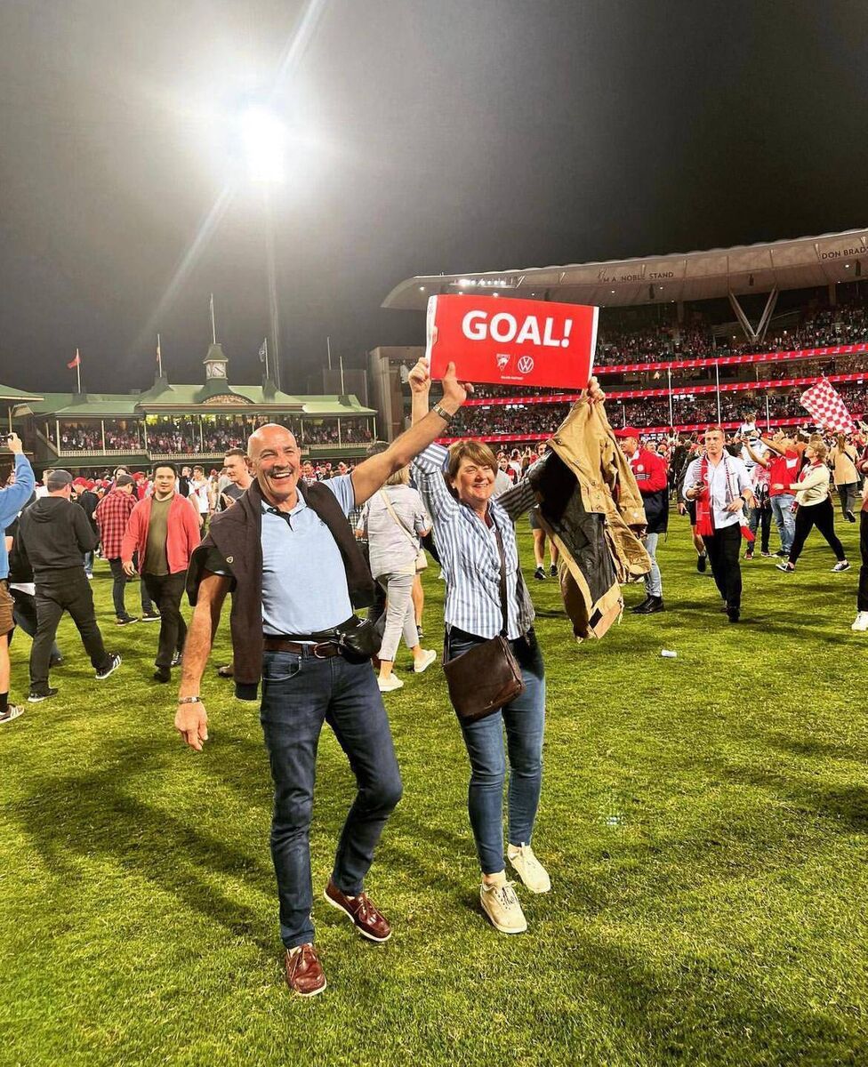 DOWN UNDER: George and Ellen O'Connor. Pic: Barry O'Connor DOWN UNDER: George and Ellen O'Connor. Pic: Barry O'Connor