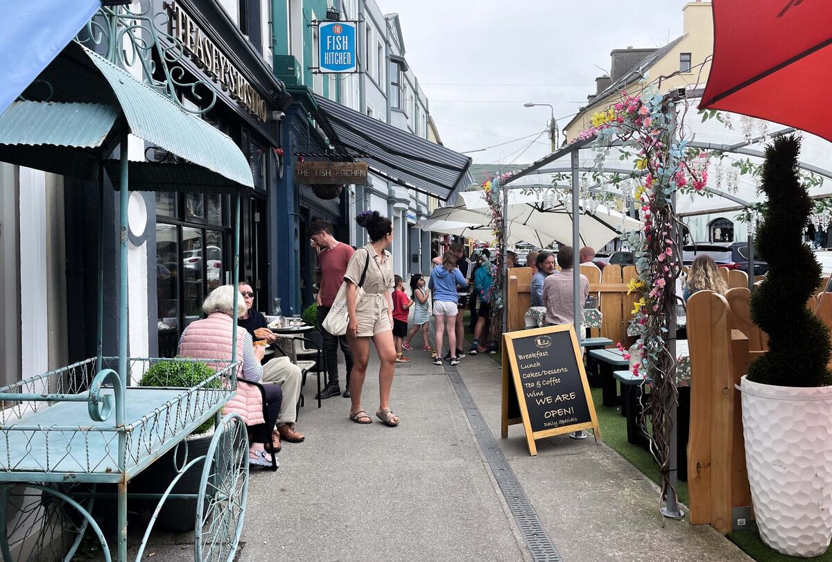 Outdoor dining at a selection of cafes in Bantry, Co Cork. Picture: Eamonn Farrell/RollingNews.ie Outdoor dining at a selection of cafes in Bantry, Co Cork. Picture: Eamonn Farrell/RollingNews.ie