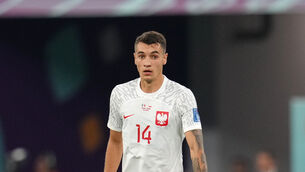 <p>LONDON CALLING: Jakub Kiwior featured for Poland at the World Cup in Qatar. </p>
