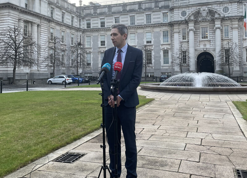 Minister Simon Harris was briefed that 2023 will likely see immigration-related activity higher than 2022. 