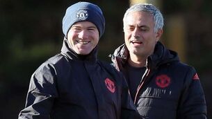 Wayne Rooney and Jose Mourinho File Photo