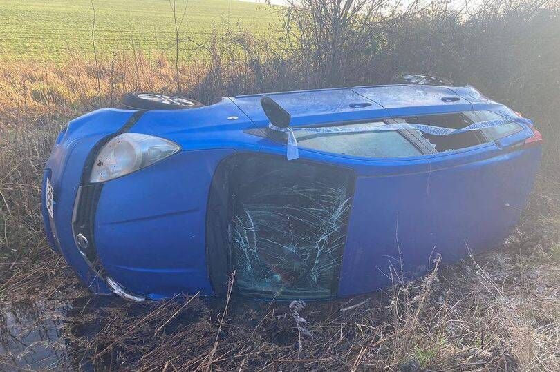 Imelda May shared photos from the crash scene. Instagram: @imeldaofficial