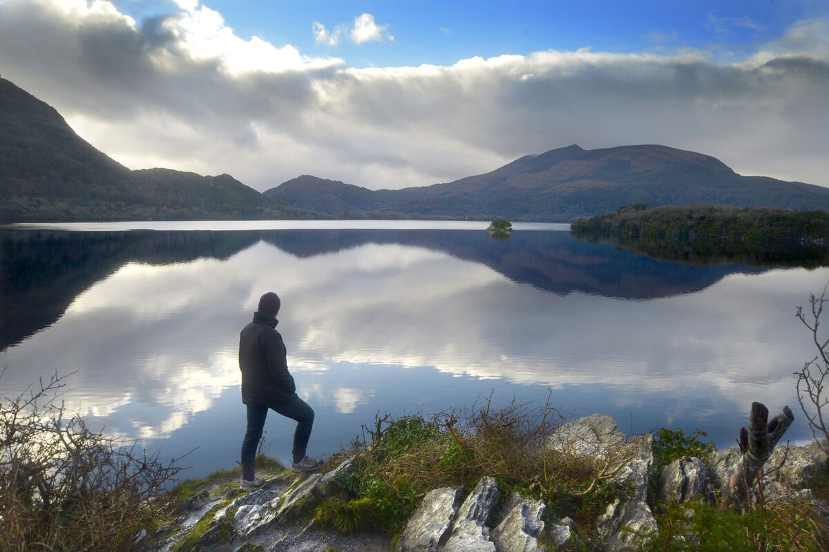 Reflections on Lough Leane, Killarney National Park, County Kerry. Picture: Denis Scannell 