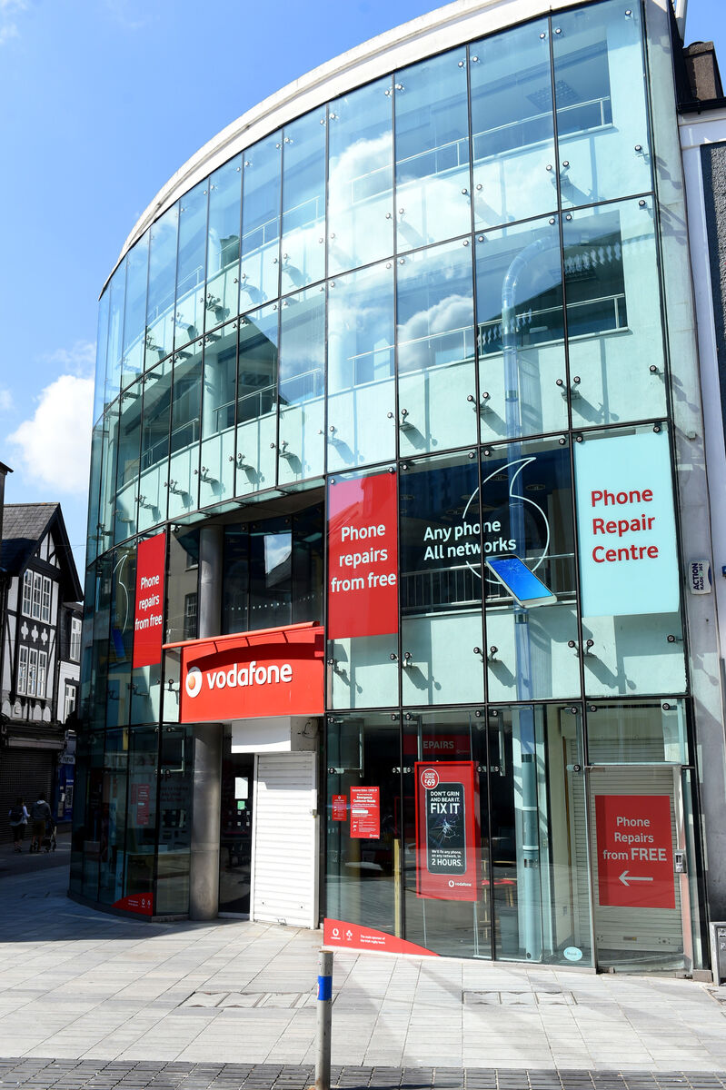 Vodafone store on the junction of Oliver Plunkett Picture: Larry Cummins Vodafone store on the junction of Oliver Plunkett Picture: Larry Cummins
