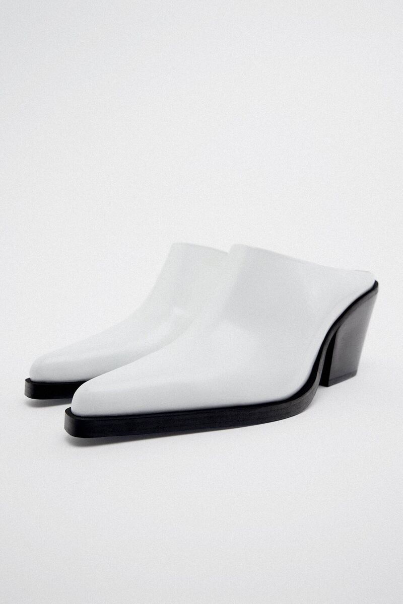 Leather cowboy mules, Zara, €99.95