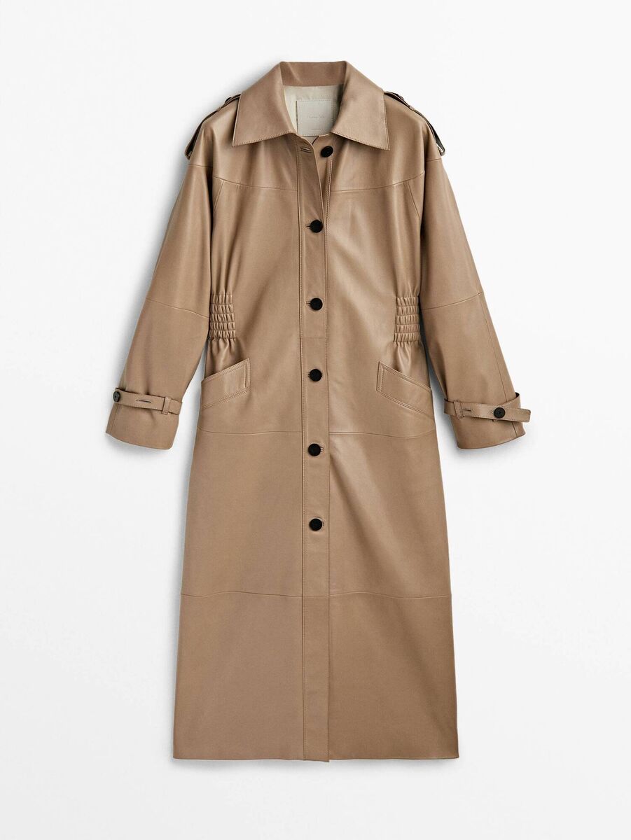 Nappa leather trench, Massimo Dutti, €449.