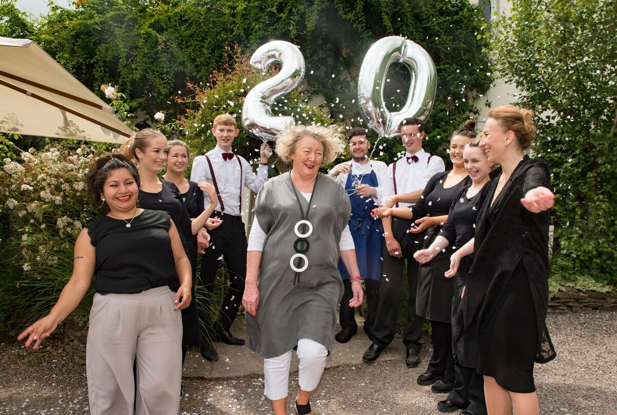 Owner Geraldine Kidd of Barnabrow Country House, East Cork celebrating the wedding venue and restaurant's 20th anniversary in  2016.