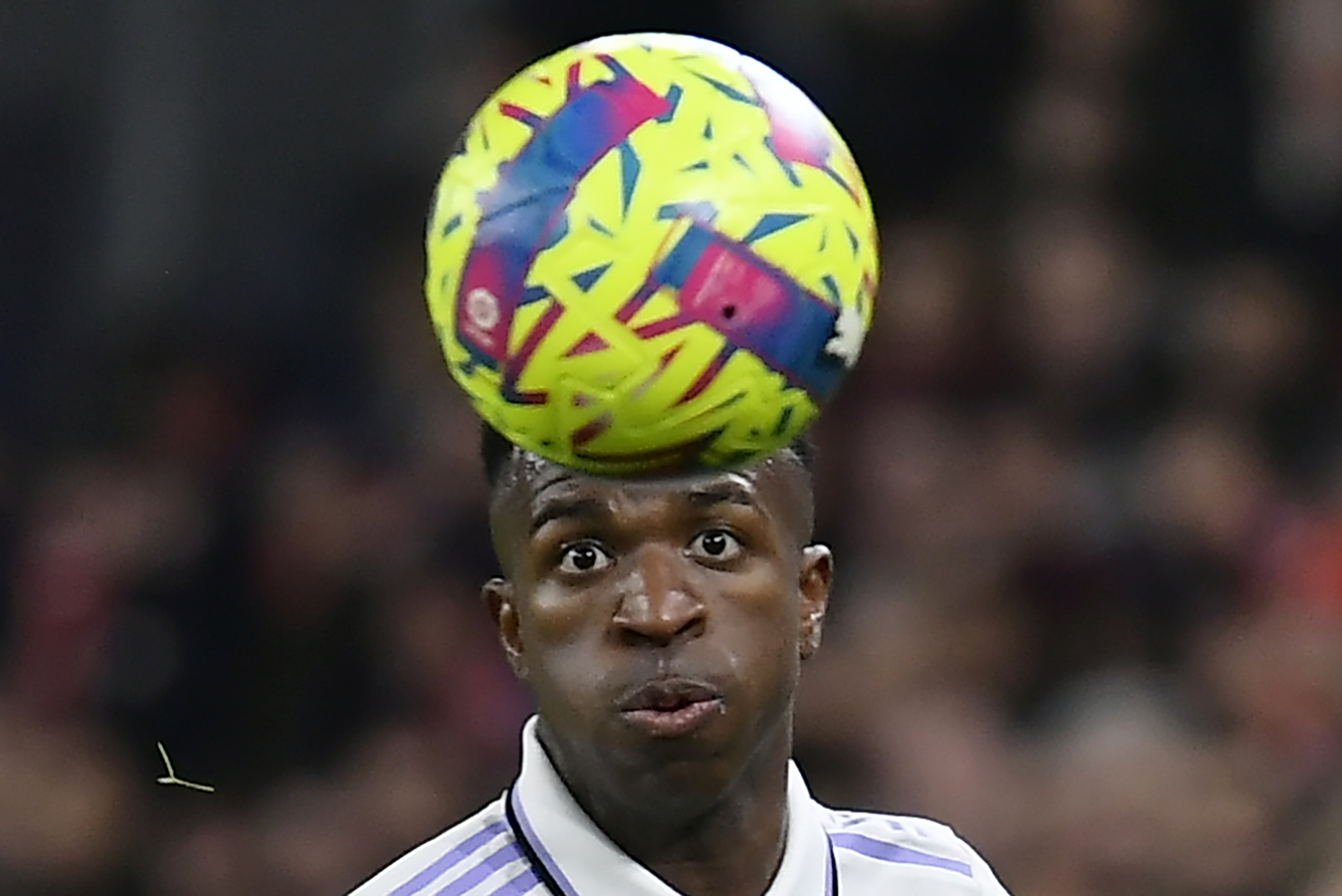 Dummy of Vinicius Junior hung from bridge ahead of Madrid derby