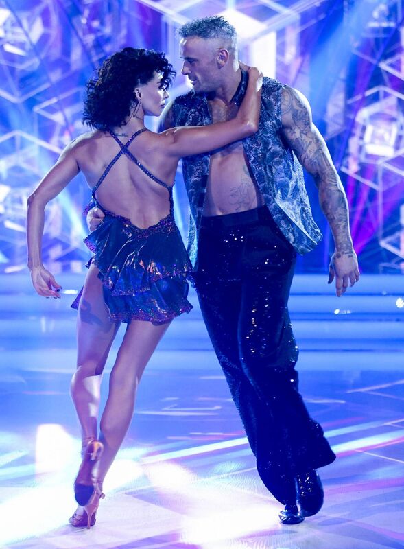 Paul Brogan with his dance partner Salome Chachua