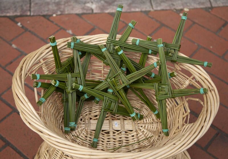 St Brigid crosses. Picture: Cillian Kelly
