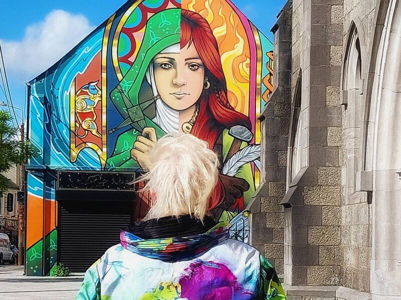 Siobhán McSweeney got behind the campaign to endorse St Brigid.