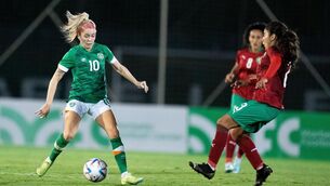 <p>HUGE DEMAND: Denise O'Sullivan in action for Ireland against Morocco at Marbella Football Center in Marbella, Spain. Pic: Mateo Villalba Sanchez/Sportsfile</p>