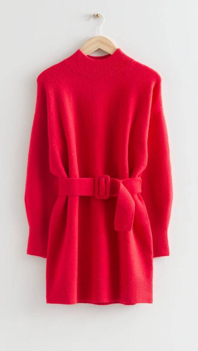 Belted Mini Knit Dress, €59, & Other Stories Belted Mini Knit Dress, €59, & Other Stories