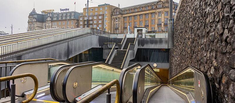 The facility at Amsterdam's Central Station was built at a cost of €60 million and is capable of holding up to 7,000 bikes The facility at Amsterdam's Central Station was built at a cost of €60 million and is capable of holding up to 7,000 bikes