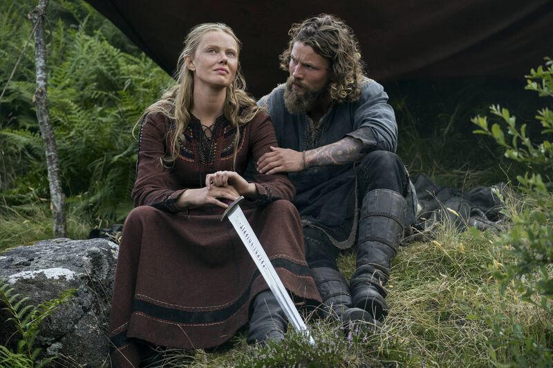 Vikings: Valhalla: Frida Gustavsson as Freydis Eriksdotter, Leo Suter as Harald Sigurdsson.