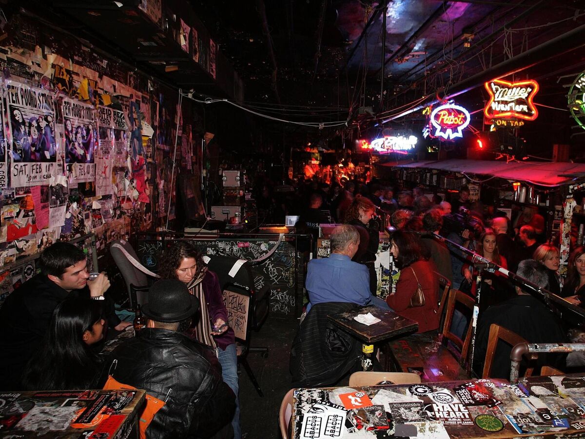 CBGB's during its final farewell show with Patti Smith in 2006. (Picture: Bryan Bedder/Getty Images)