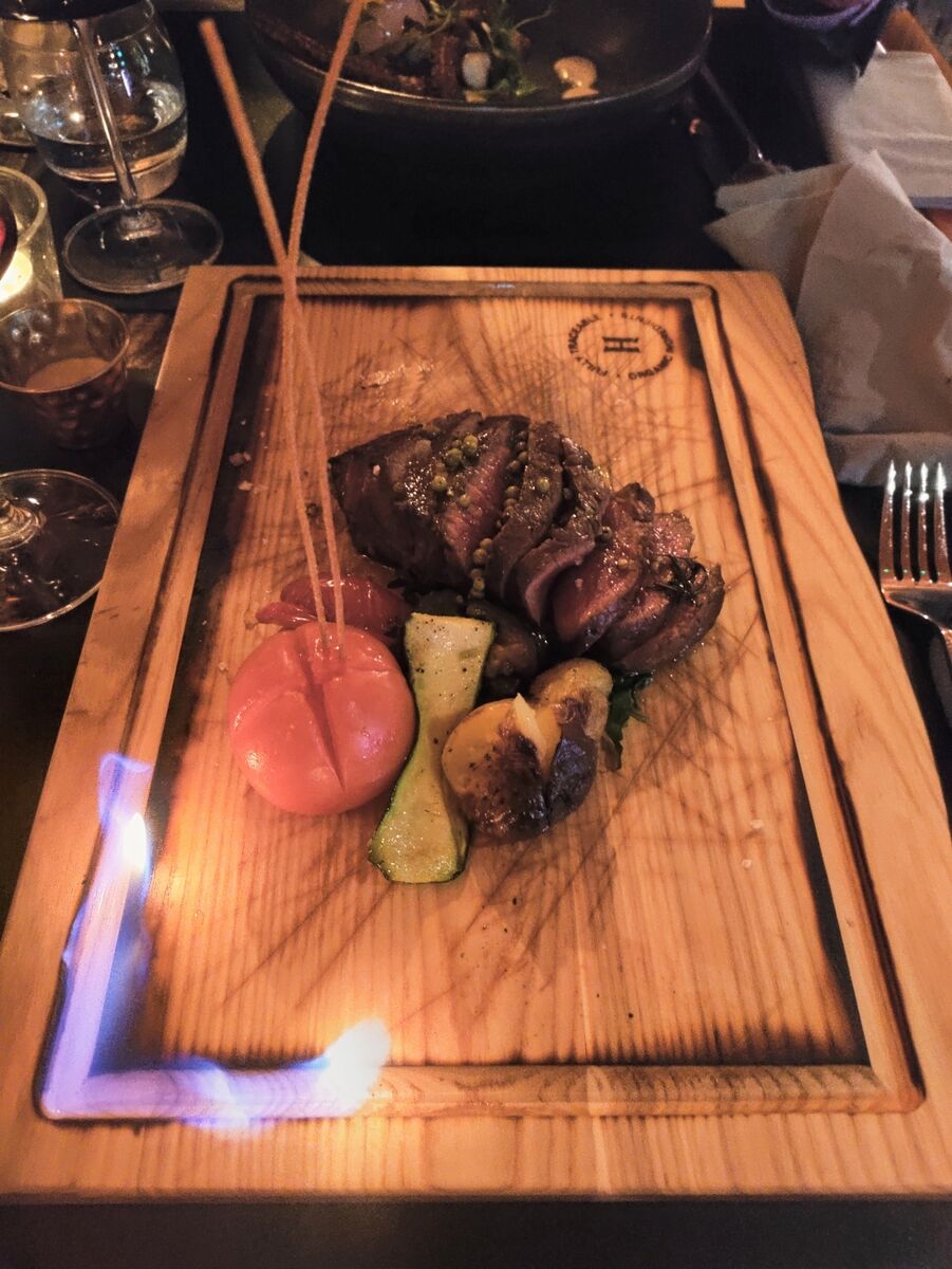 Fillet steak at Hellfire Fillet steak at Hellfire